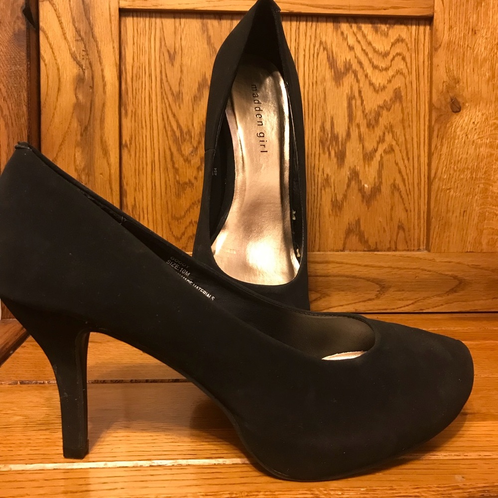 Madden Girl black heels—worn once!